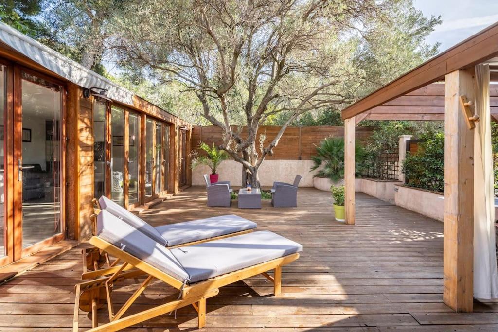 Апартаменты Studio Jacuzzi Prive A 8 Min A Pied De La Plage Ла-Сьота Экстерьер фото