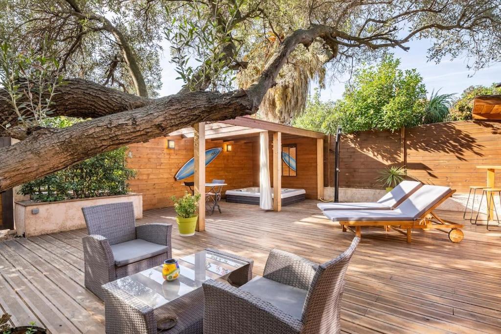 Апартаменты Studio Jacuzzi Prive A 8 Min A Pied De La Plage Ла-Сьота Экстерьер фото