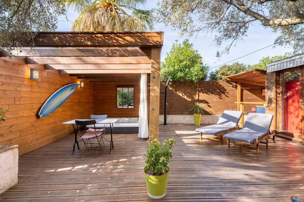 Апартаменты Studio Jacuzzi Prive A 8 Min A Pied De La Plage Ла-Сьота Экстерьер фото